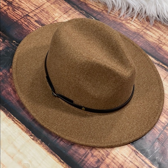 Mocha Brown Panama Hat Felt Fedora - Picture 4 of 7